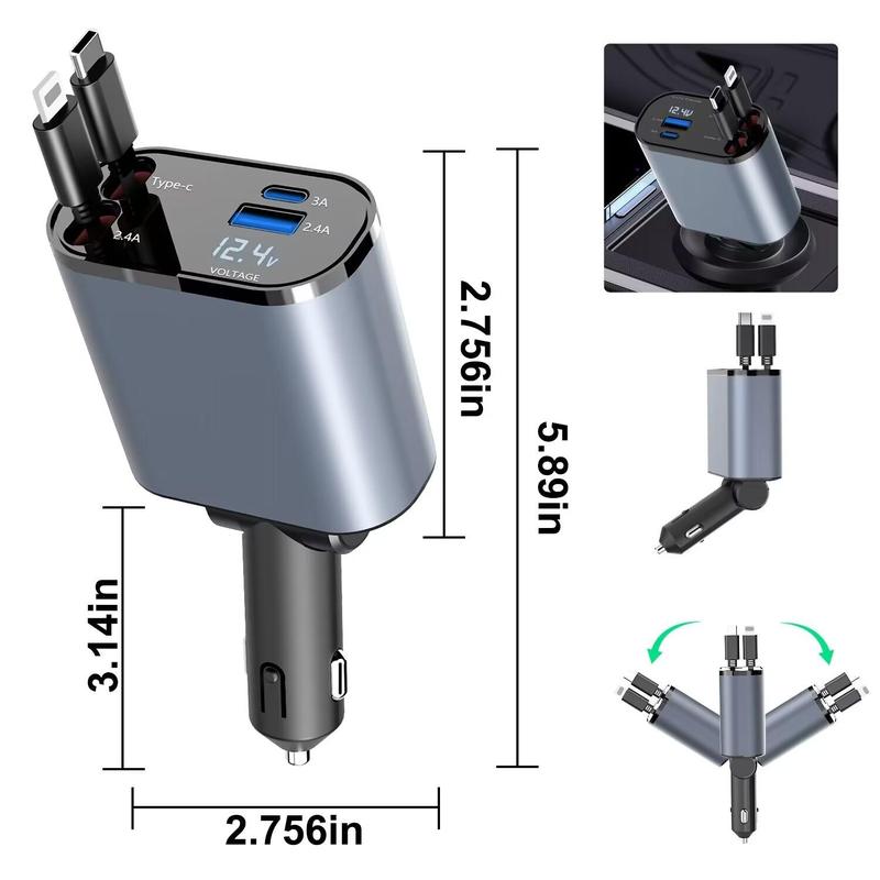 4-in-1 Teleskop-Autoladegerät