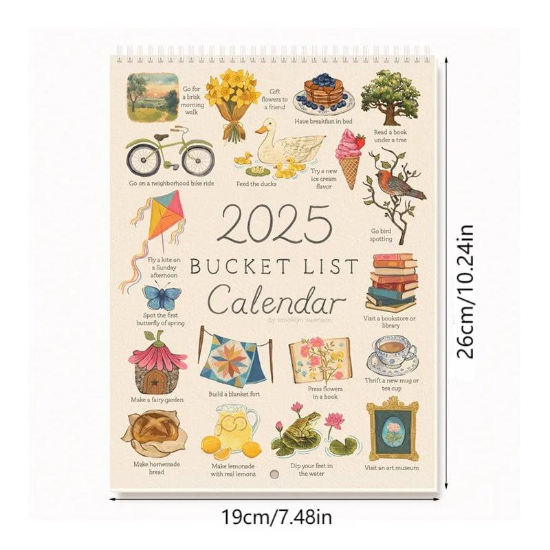 Bucket List Kalender 2025