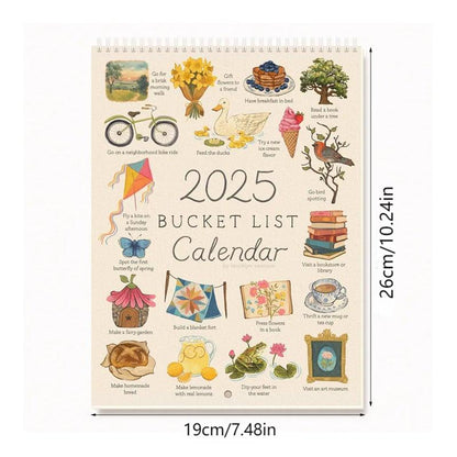 Bucket List Kalender 2025