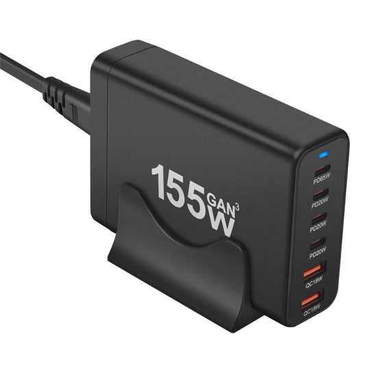 155W GaN 6-Port USB-C Ladegerät