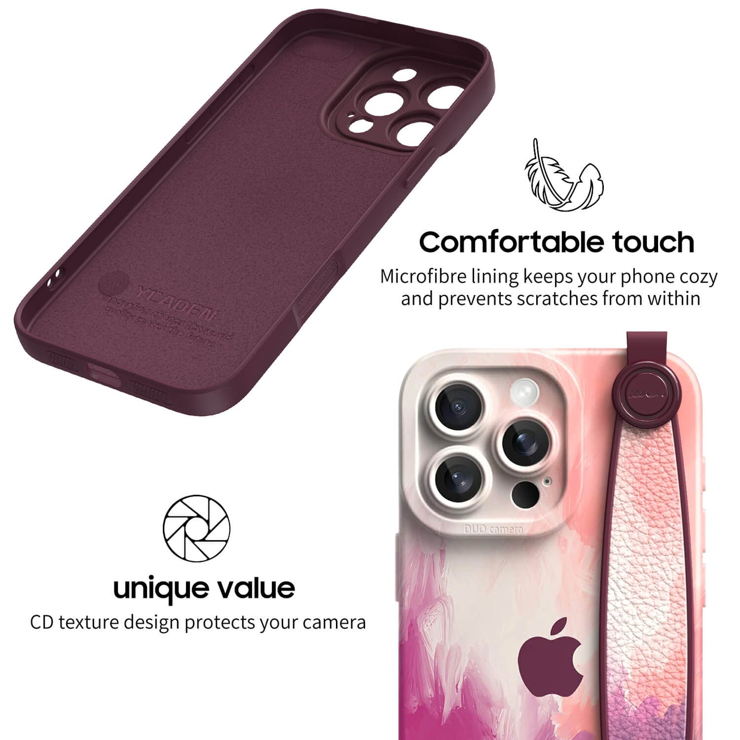 Sommer Lotus Farbe | Multifunktionale Armbandhülle für iPhone-Serie