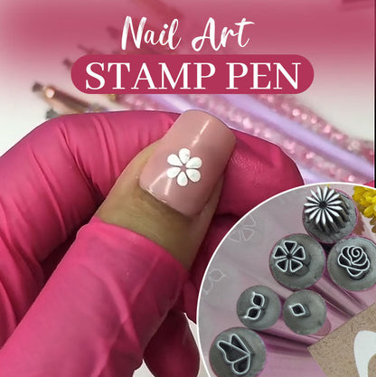 Nagelstempelstift für Präzise Nageldesigns | Einfach zu Bedienen, Schnell Trocknend