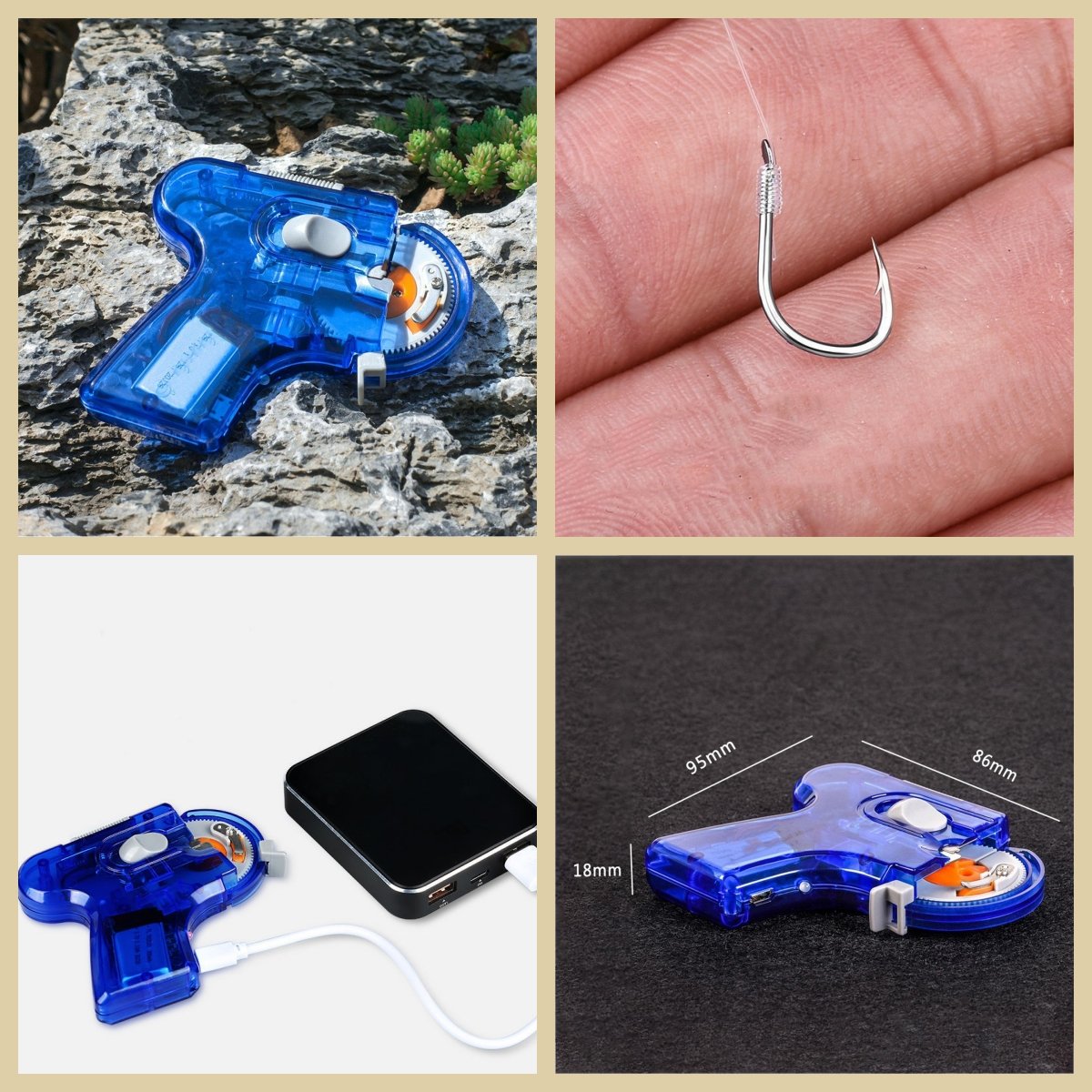 Electric Fishing Line Knotting Tool