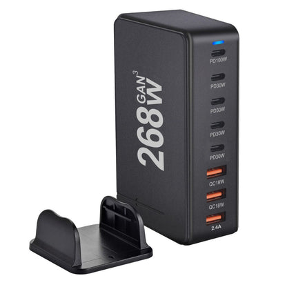 268W GaN 8-Port USB-C Ladegerät