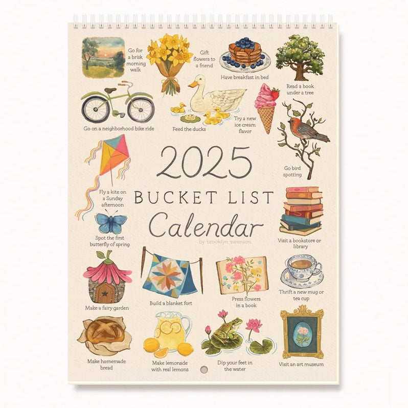 Bucket List Kalender 2025