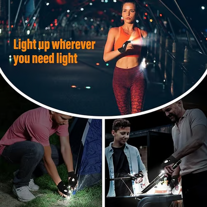 Wasserdichte LED-Handschuhe mit Taschenlampenfunktion