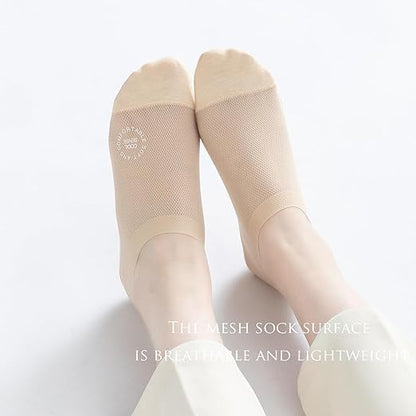 Ultra dünne Liner-Socken rutschfest ComBed Baumwoll Socken unsichtbar