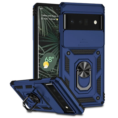 DefenderSlide Pixel 9, 8, 7 Militär Schockschutz-Hülle mit CamSlide