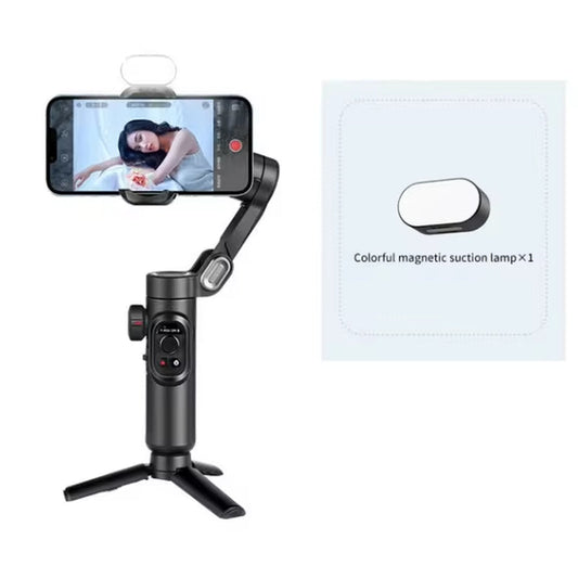 AOCHUAN 3-Achsen-Handheld-Gimbal-Stabilisator für Smartphone mit Fülllicht für iPhone Android Gesichtserkennung Tiktok Vlog Smart XE