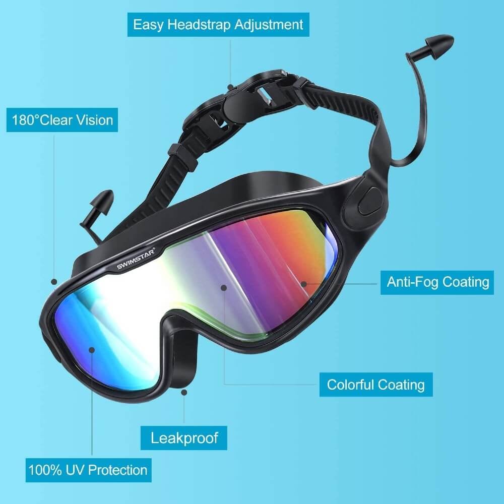 Antibeschlag Schwimmbrille mit UV-Schutz für klare Sicht