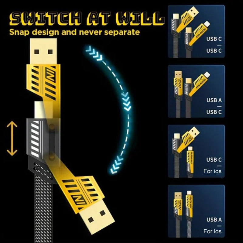 4-IN-1 Universal-Schnellladekabel