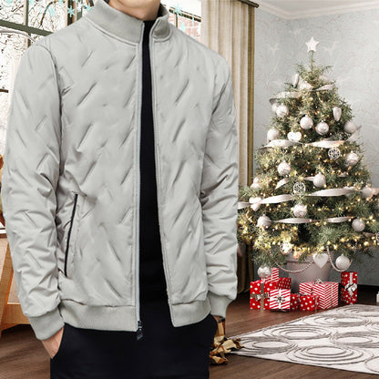 Warmes Geschenk - Herren Winter Freizeit Verdickte Warme Stehkragenjacke