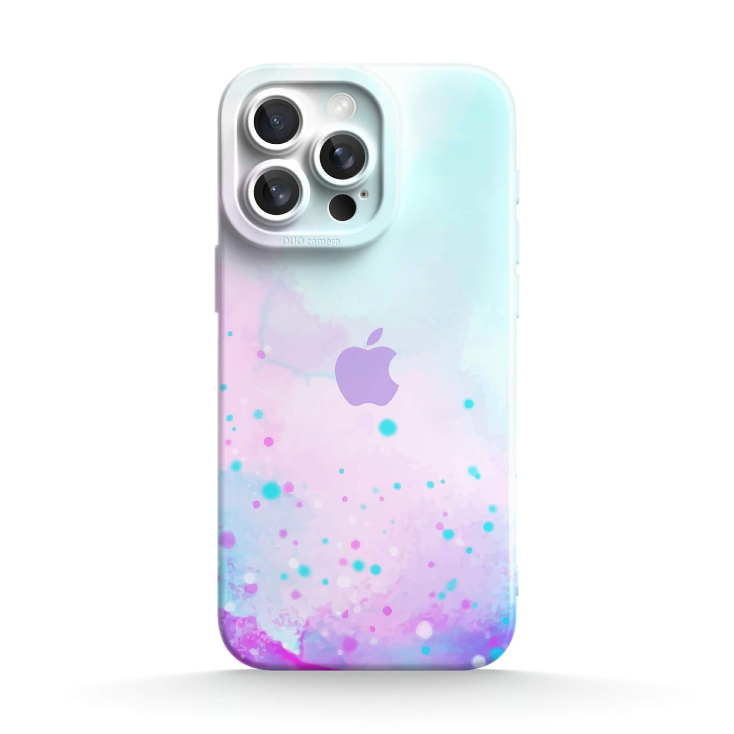 Aquarell Pink Blau | Stoßfestes Schutzcase für iPhone-Serie